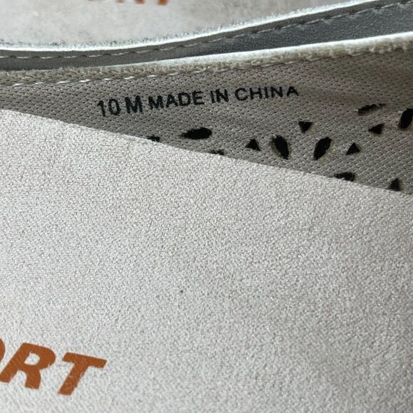 JSPORT Women’s Slip-On Mules Size 10M Gray Perforated Comfort Casual Shoes - Picture 9 of 10